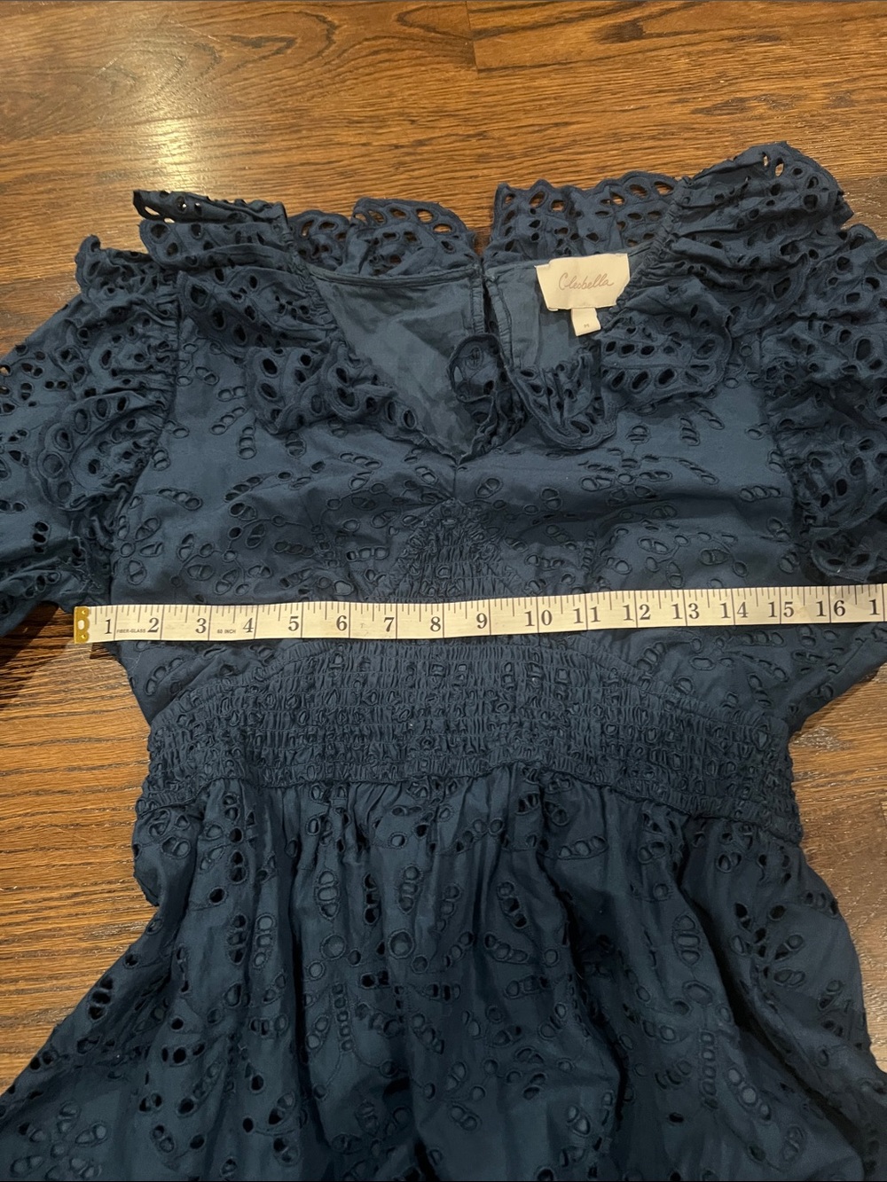 Cleobella Navy Eyelet Cotton Top